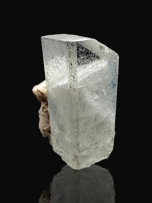 Aquamarine crystal on matrix well terminated from skardu Pakistan ( 37 carat )